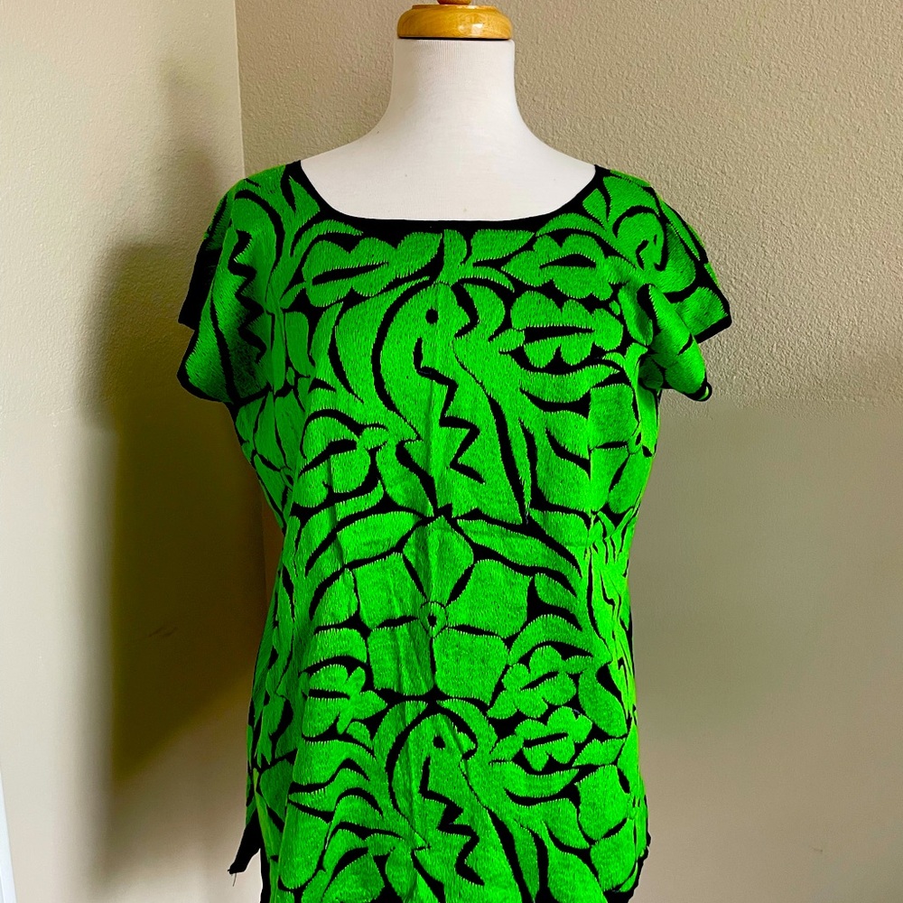 Hand embroidered Mexican blouse